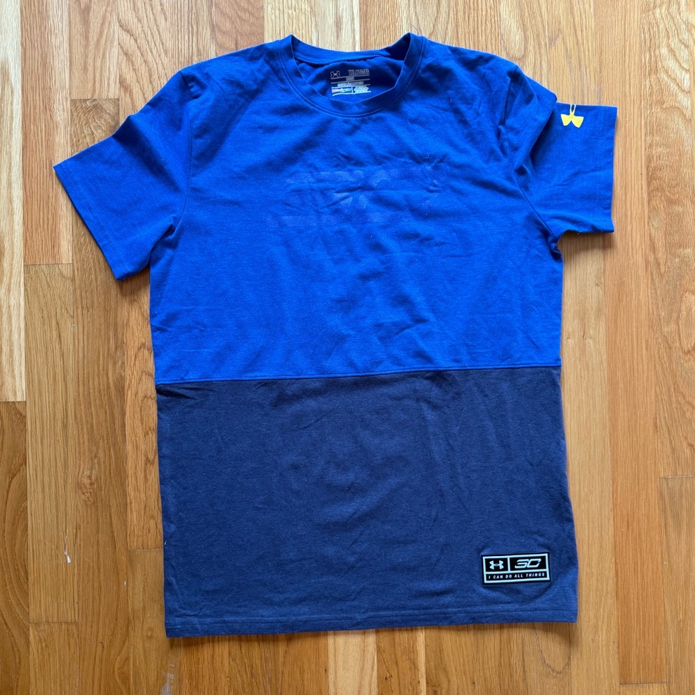Under Armour Steph Curry Blue Colorblock T-Shirt